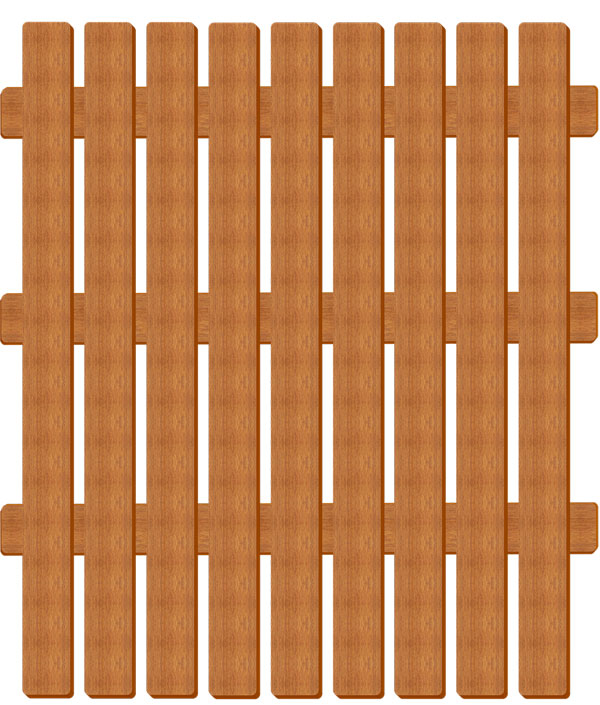 One-piece slats do not require assembly 