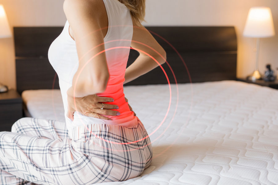 Old mattresses can cause back pain 