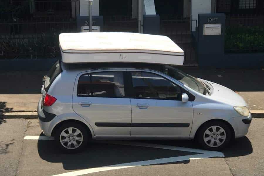 How To Tie Box Spring To Roof Rack - Check your local regulations 