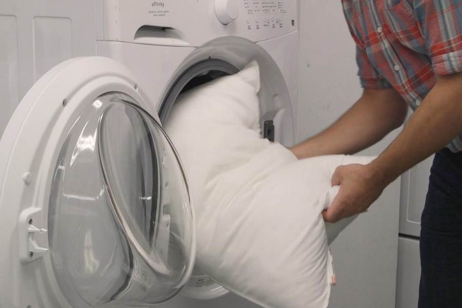 Using a household dryer at low temperature