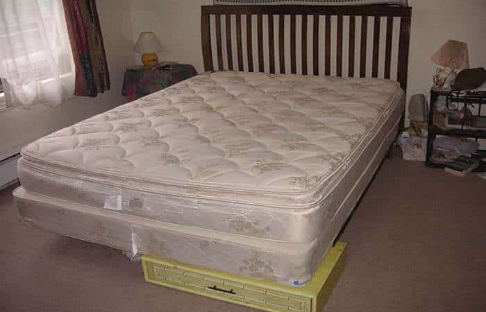 Your bed's foundation is a factor in the premature  sinking