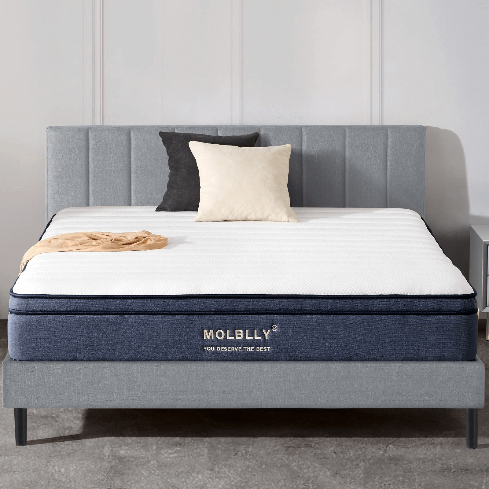 Molblly mattress is equipped superior level of edge support