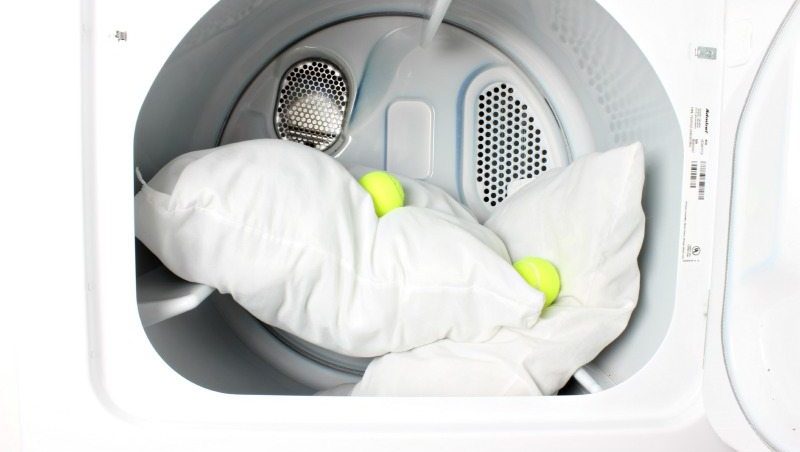 How to fluff pillows in dryer without tennis balls? - There are 3 ways to support this